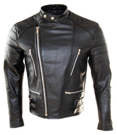 Classyak Fashion Real Leather Moto Jacket, Excellent Quality, Xs-5xl